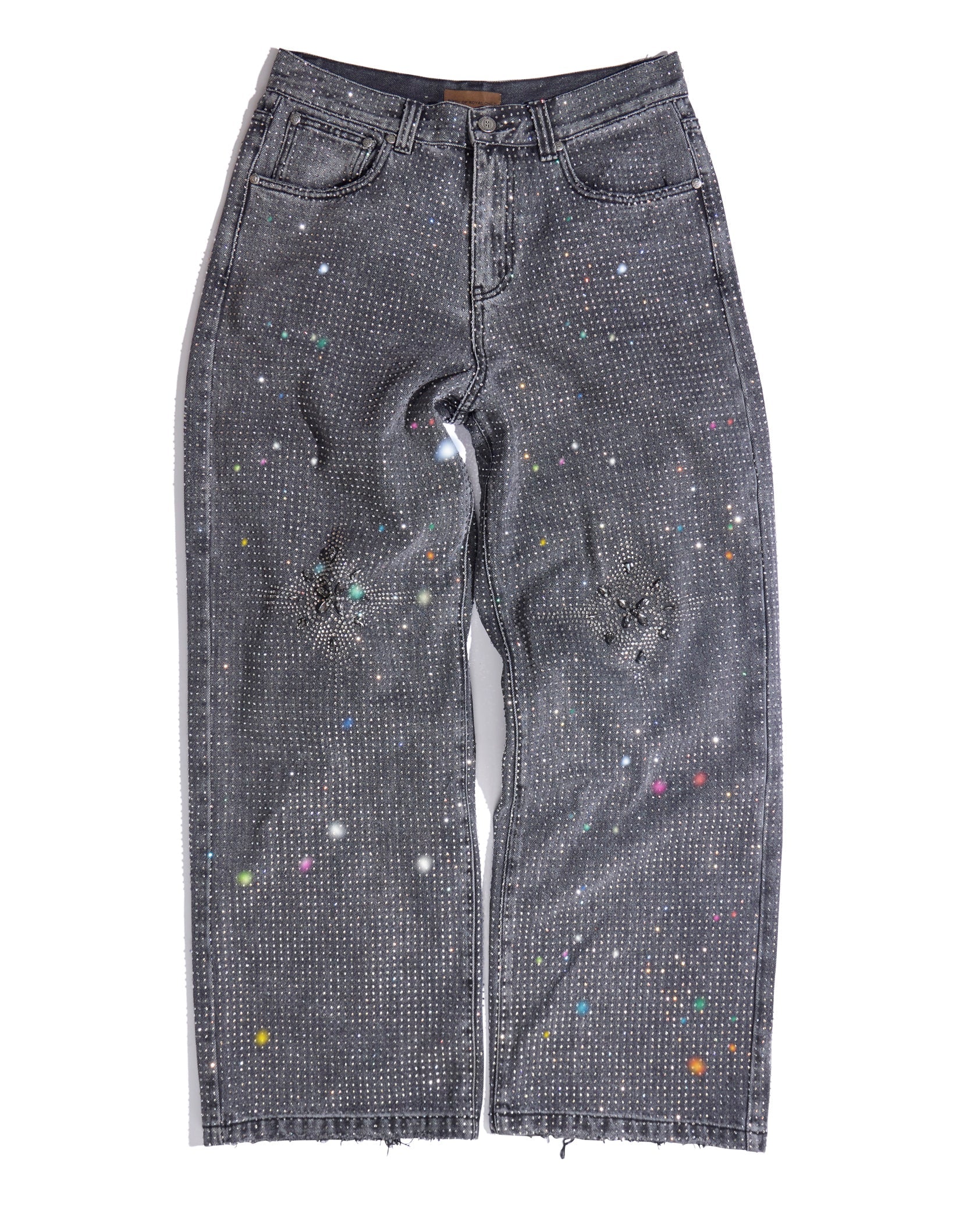 BIRTH OF ROYAL CHILD | 20K Diamond Stellar Denim Pants IN Black