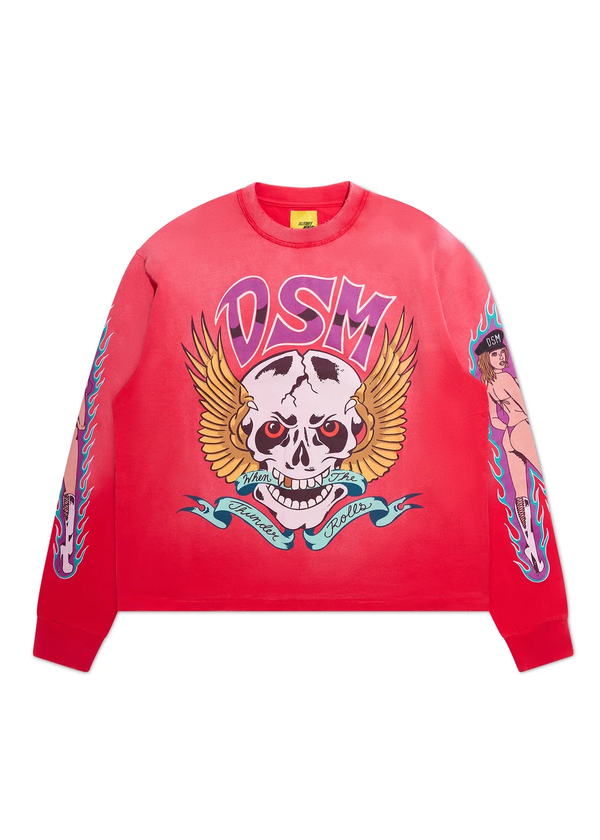 Diet Starts Monday Thunder Long Sleeve Red