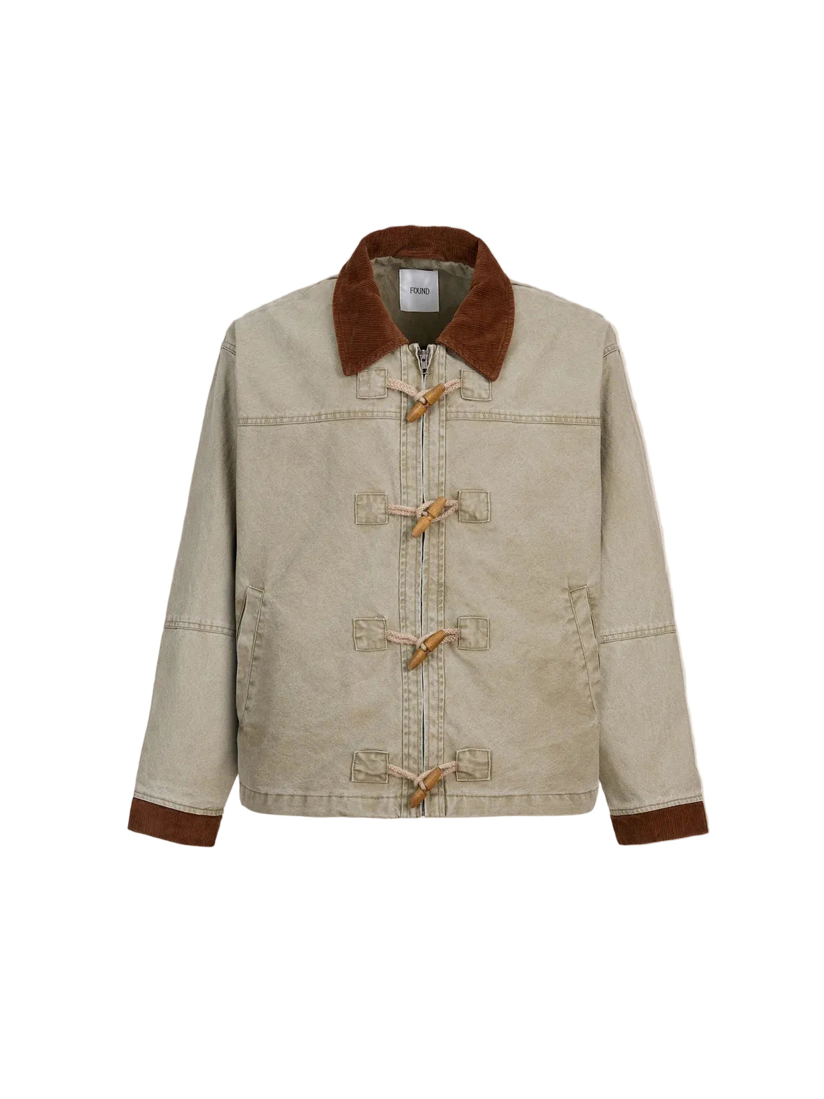 Found Toggle Work Jacket Olive