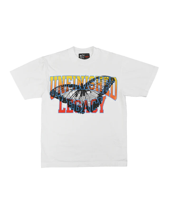 UNFINISHED LEGACY UL FADE, A WHITE T-SHIRT