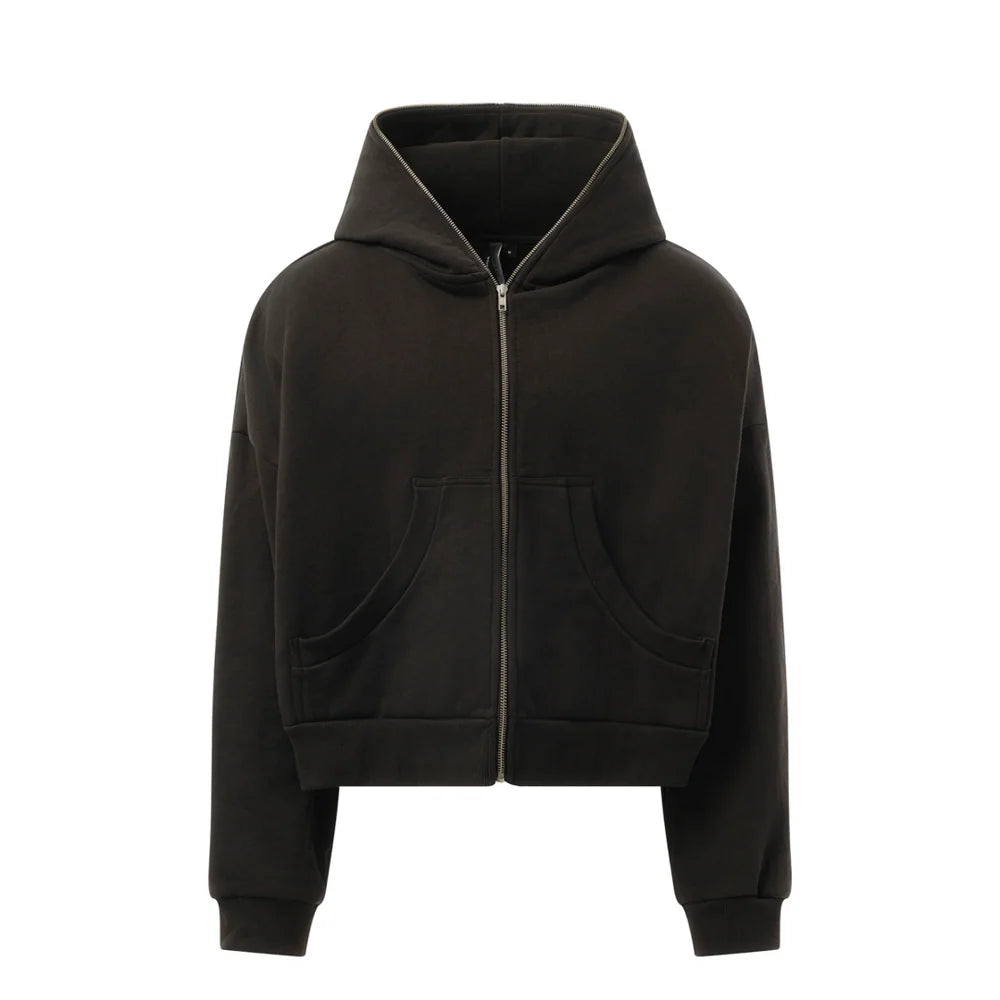 ENTIRE STUDIOS | ETERNAL ZIP HOODIE IN SOOT