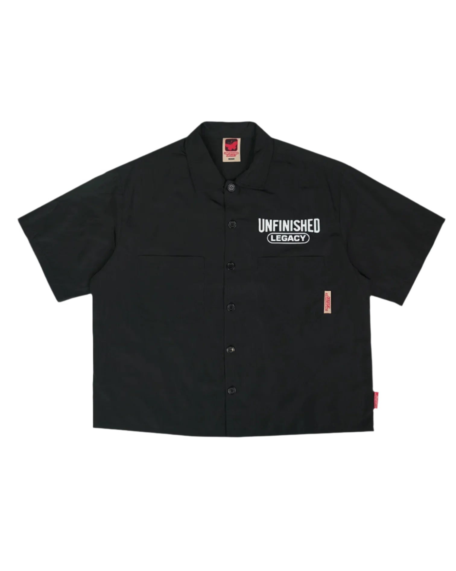 UNFINISHED LEGACY PANTHER BUTTON UP (BLACK)