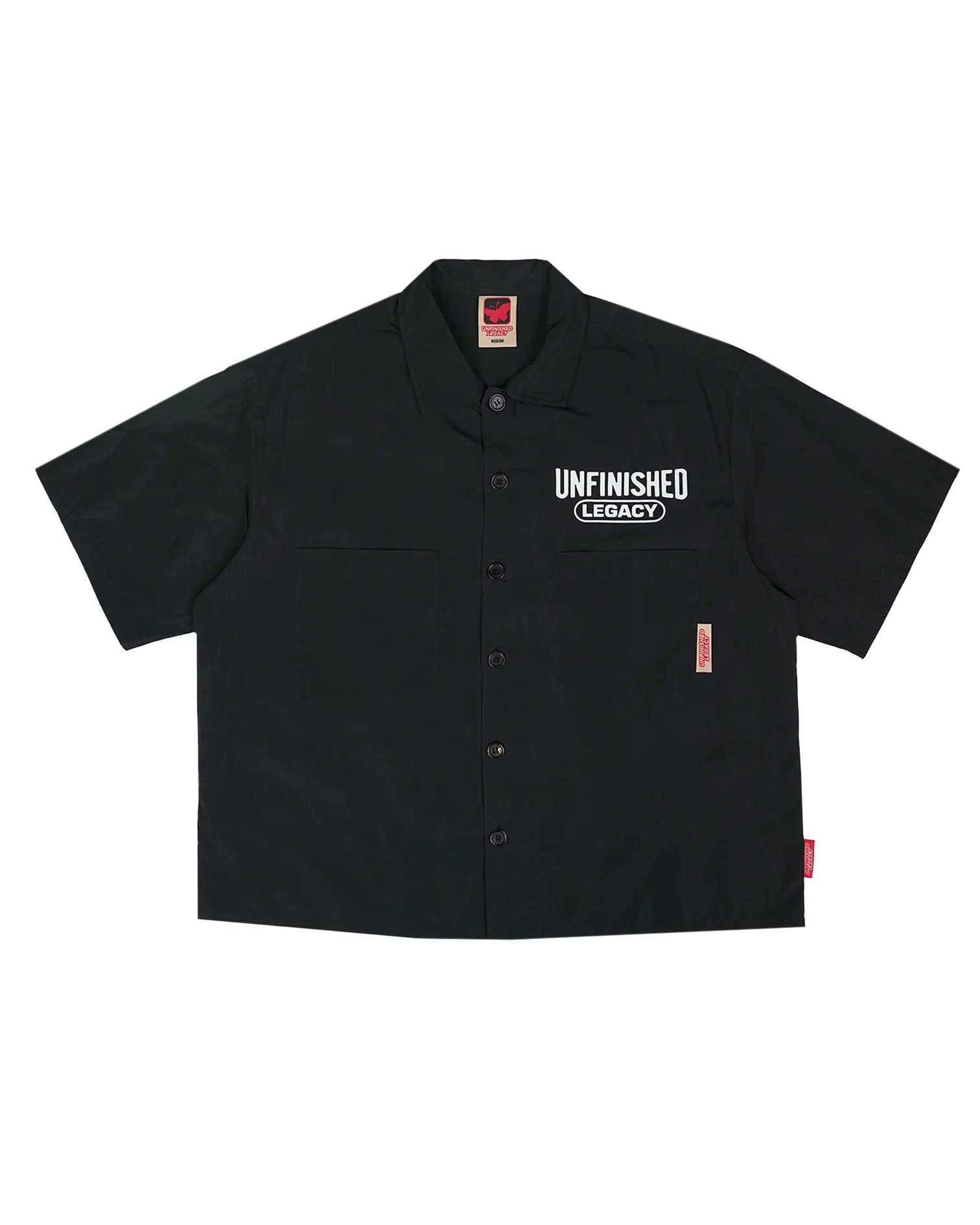 UNFINISHED LEGACY | PANTHER, BLACK BUTTON UP