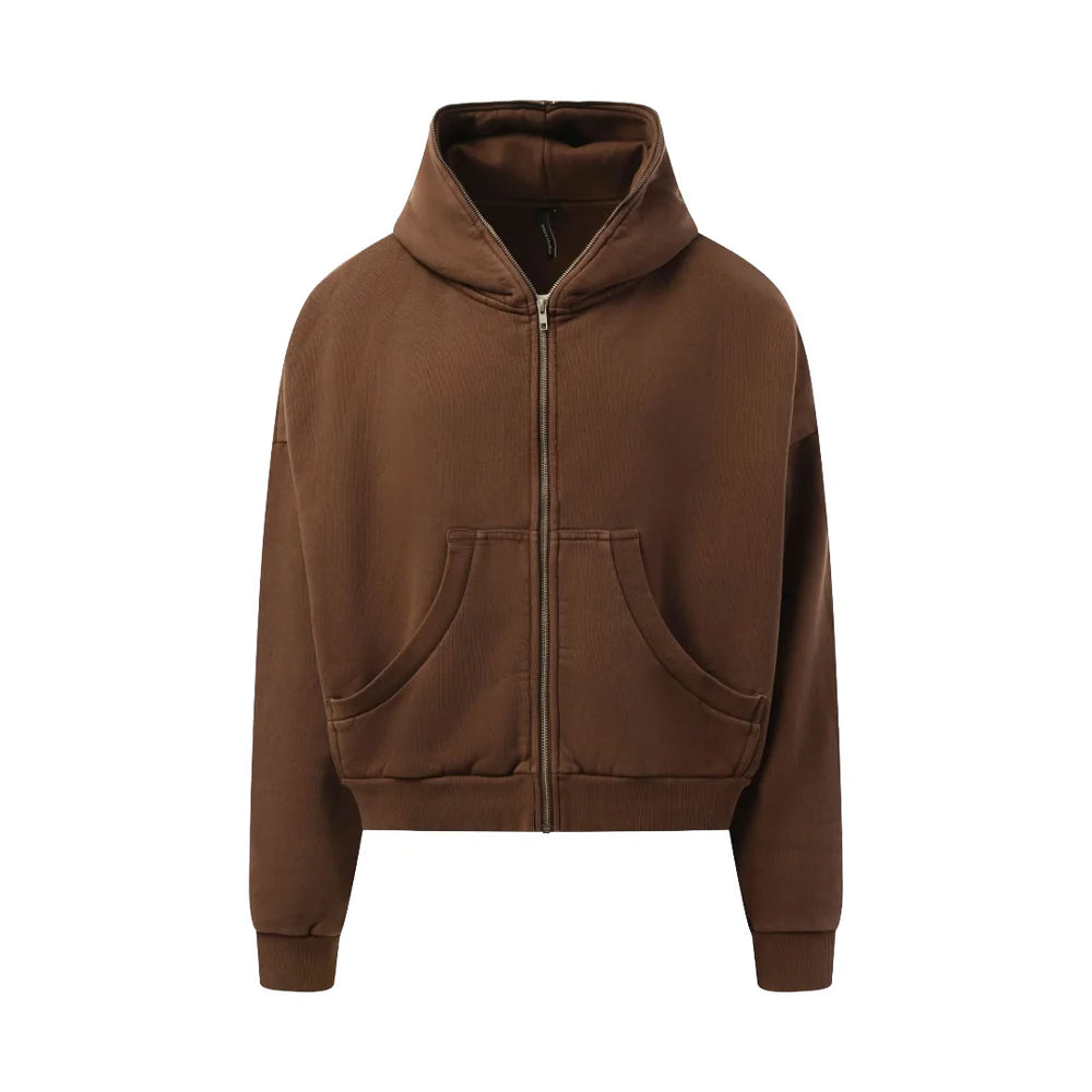 ENTIRE STUDIOS ETERNAL ZIP HOODIE BRUNETTE