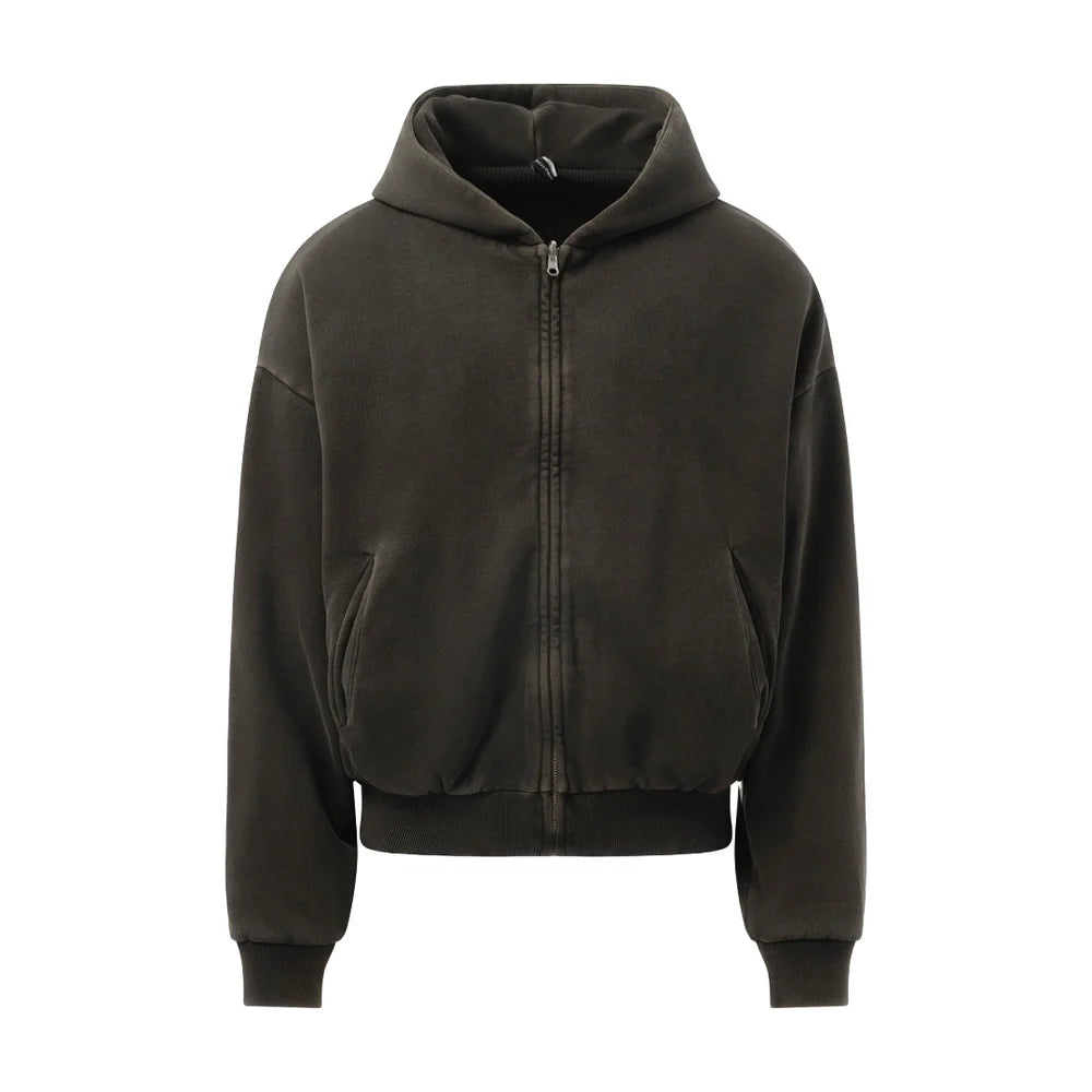 ENTIRE STUDIOS THERMAL HOOD IN WASHED BLACK