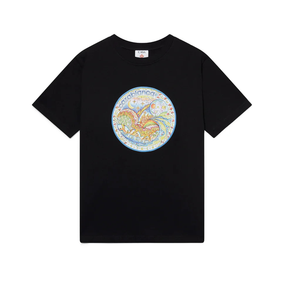 CASA BLANCA THE FOUR ELEMENTS T-SHIRT BLACK