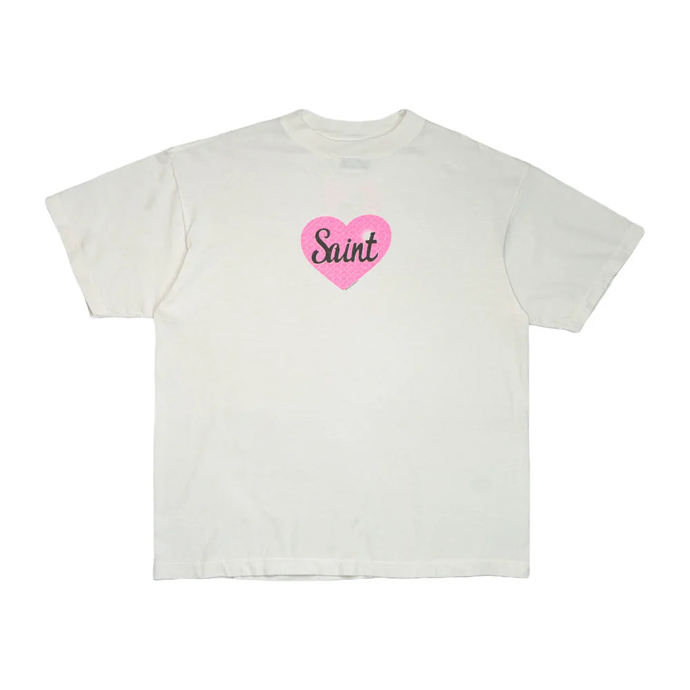 SAINT MICHAEL HEART SAINT T-SHIRT WHITE