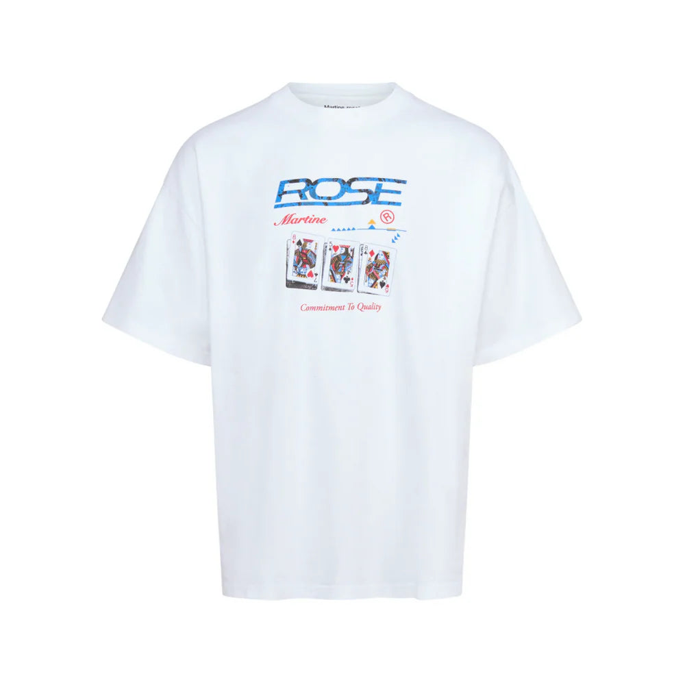 MARTINE ROSE OVERSIZED S/S T-SHIRT IN WHITE