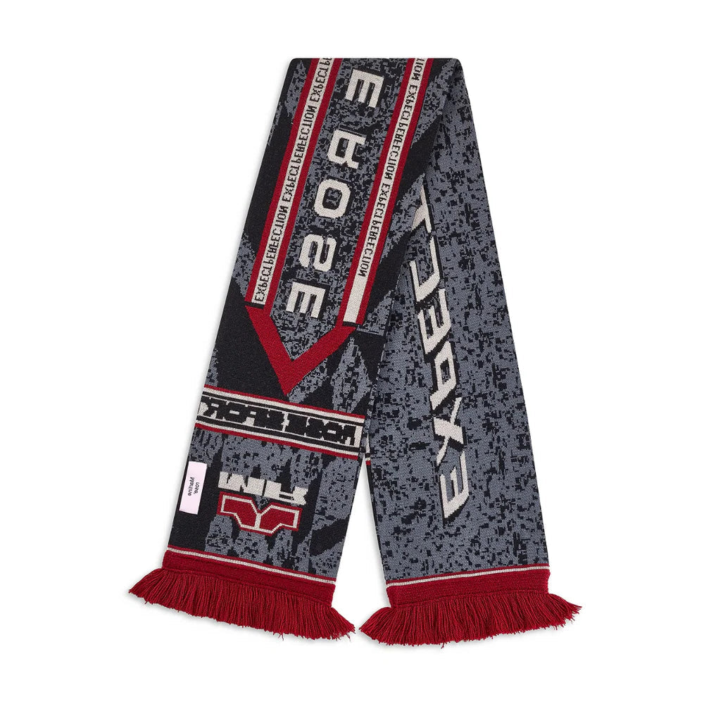 MARTINE ROSE REVERSIBLE SCARF GREY-RED-UNI