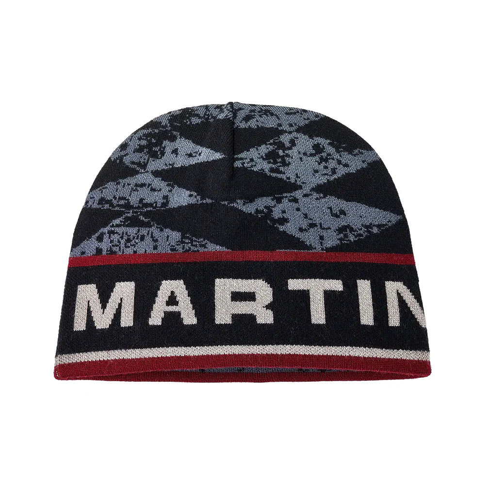 MARTINE ROSE REVERSIBLE BEANIE GRAY & RED