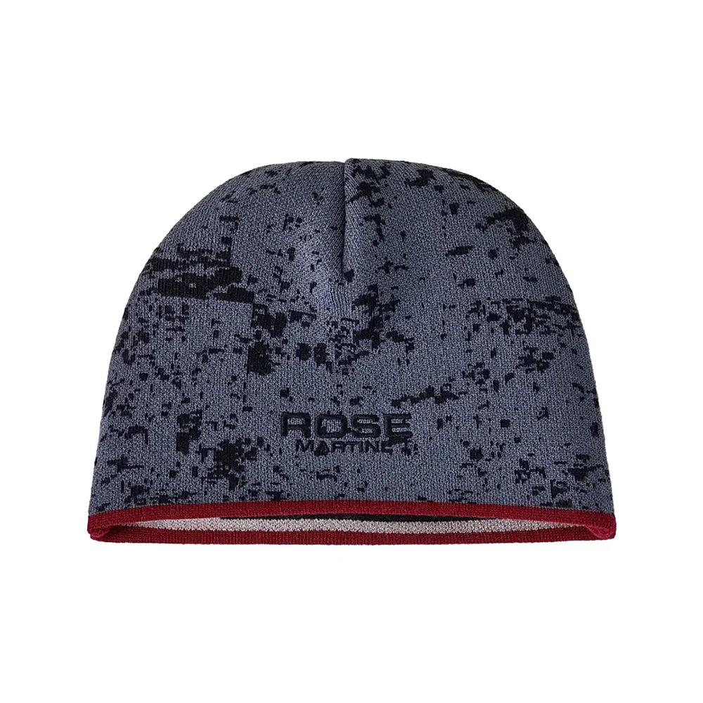 MARTINE ROSE REVERSIBLE BEANIE GRAY & RED
