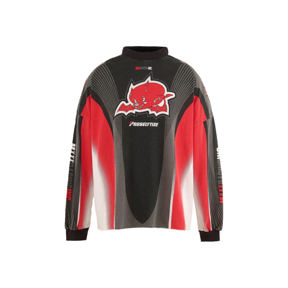 SAINT MICHAEL LS TEE/MORTOR CYCLE / WHT