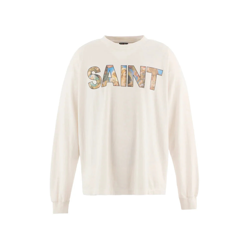 SAINT MICHAEL LS TEE/NEW BODY RULES/WHITE
