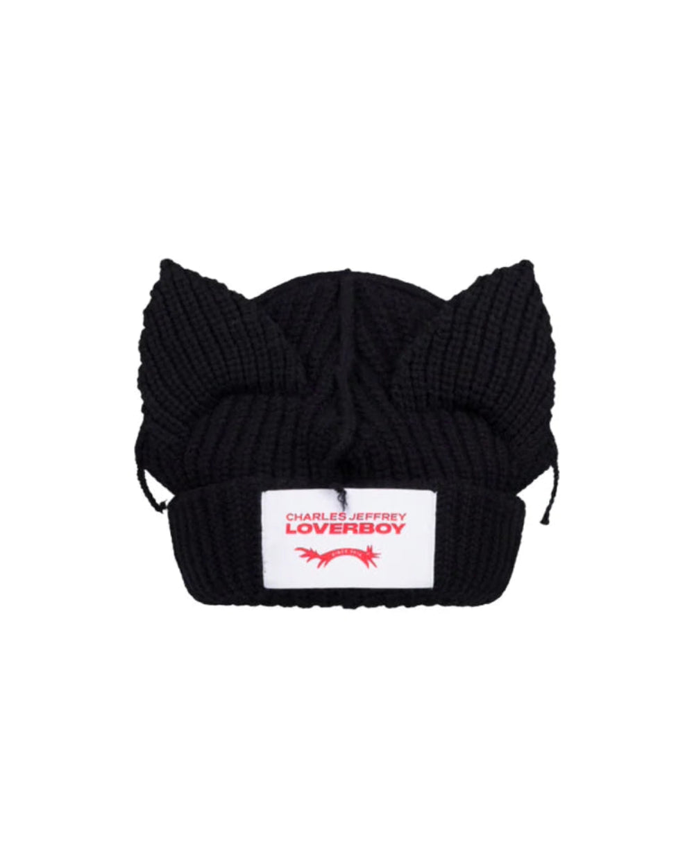 CHARLES JEFFREY LOVERBOY CHUNKY EARS BEANIE IN BLACK