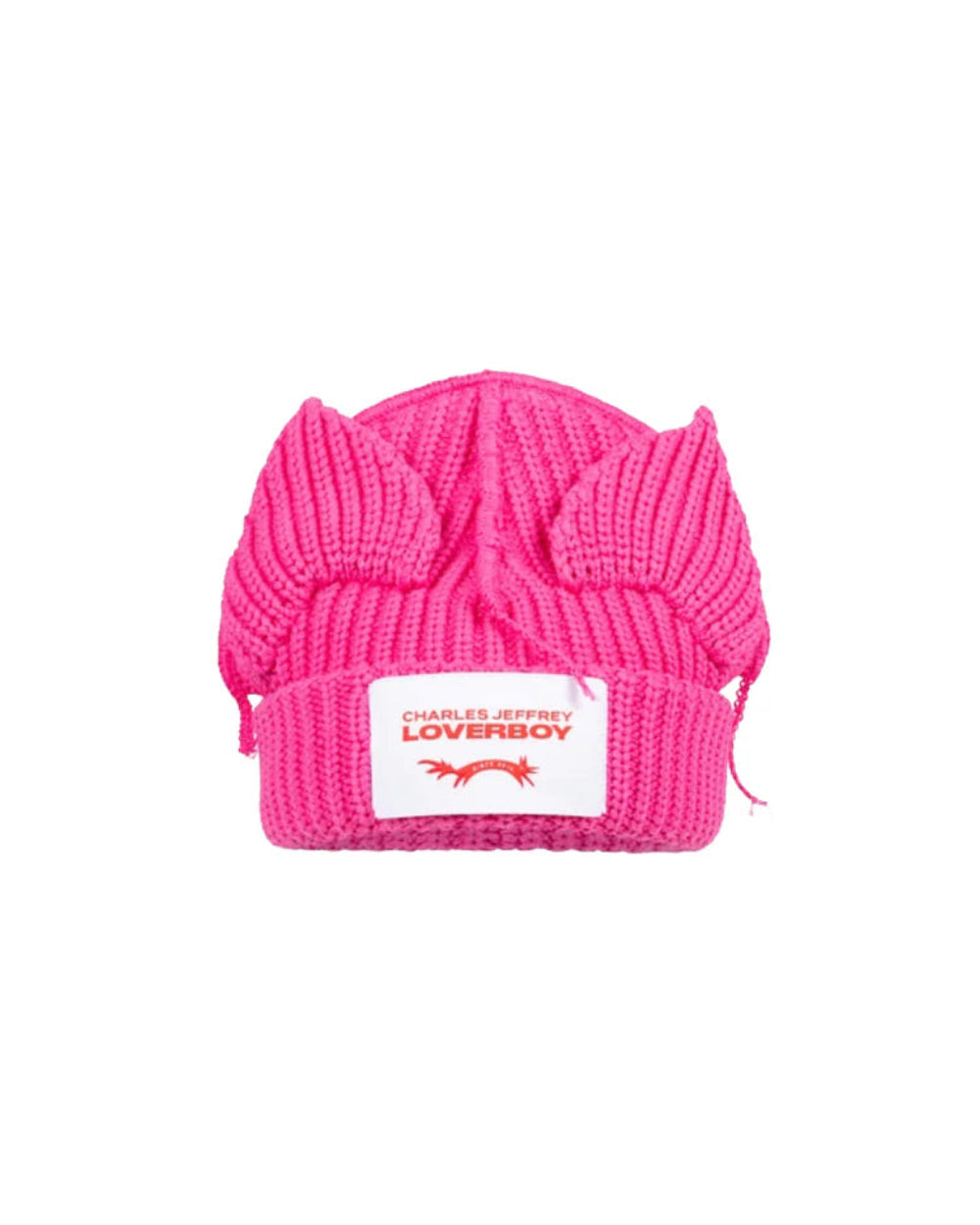 CHARLES JEFFREY LOVERBOY CHUNKY EARS BEANIE IN PINK