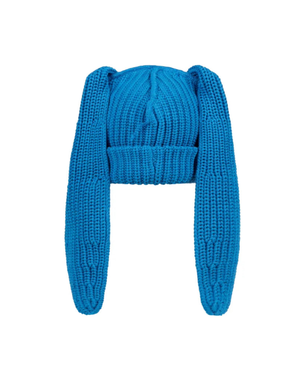 CHARLES JEFFREY LOVERBOY CHUNKY RABBIT BEANIE IN LIGHT BLUE