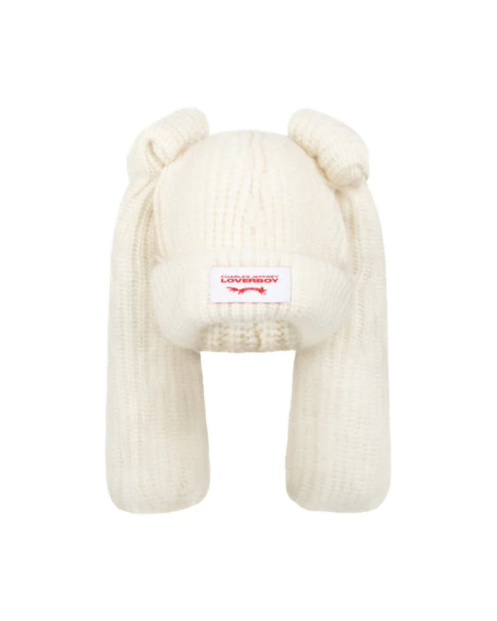 CHARLES JEFFREY LOVERBOY ARTISANAL SUPERSIZED RABBIT BEANIE IN ERCU