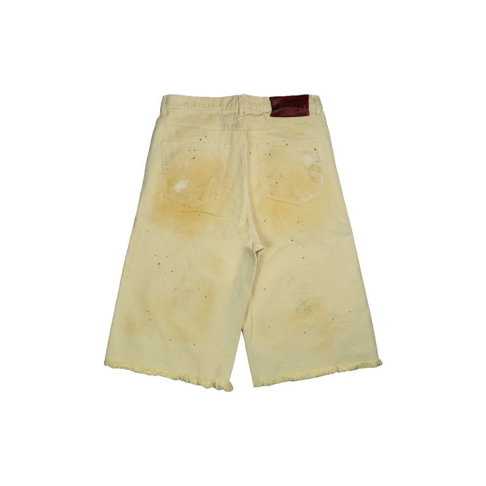 SEKRIT SAINTS Cream CHOPPER SHORTS