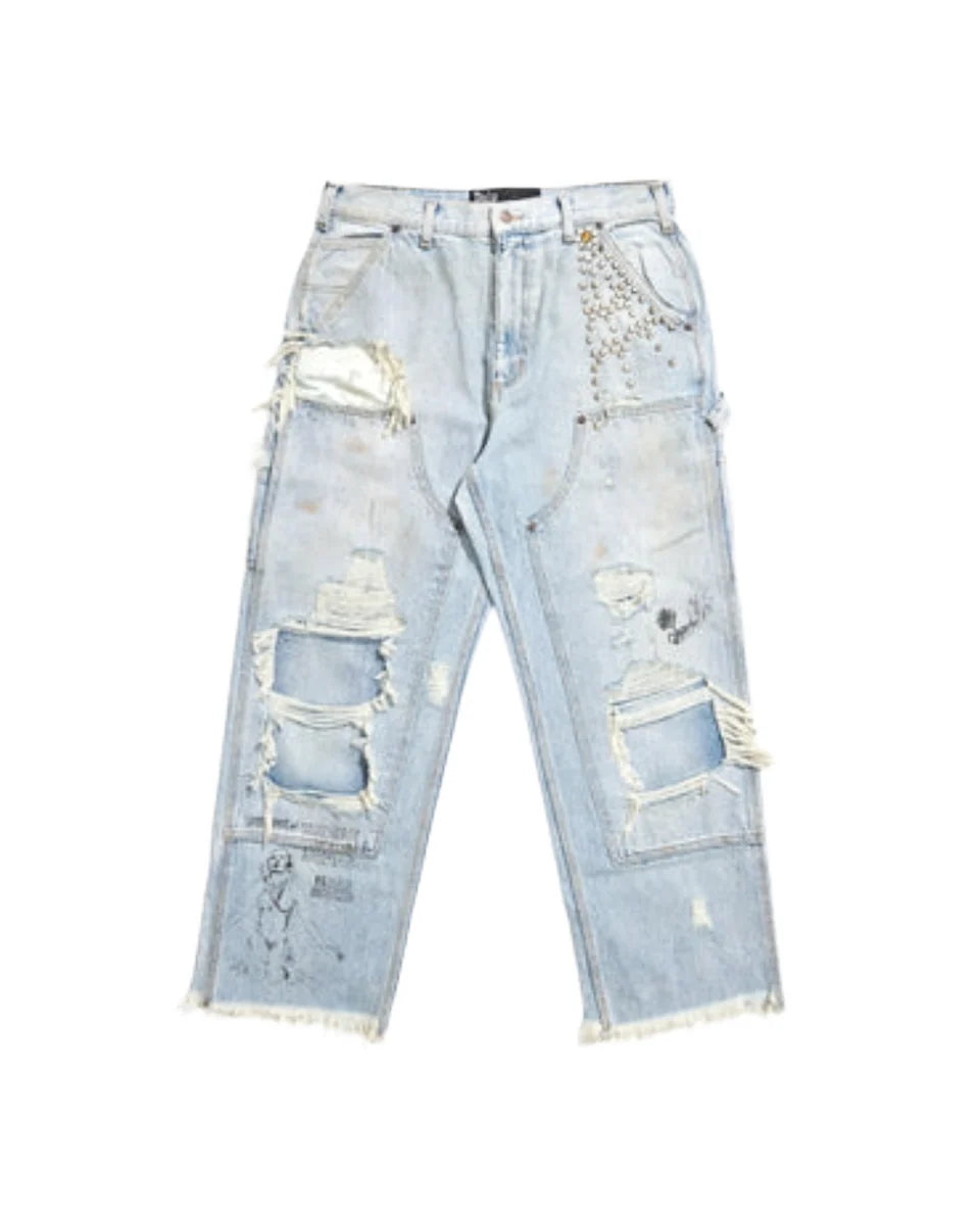 PALY BUSTED DBL KNEE JEAN