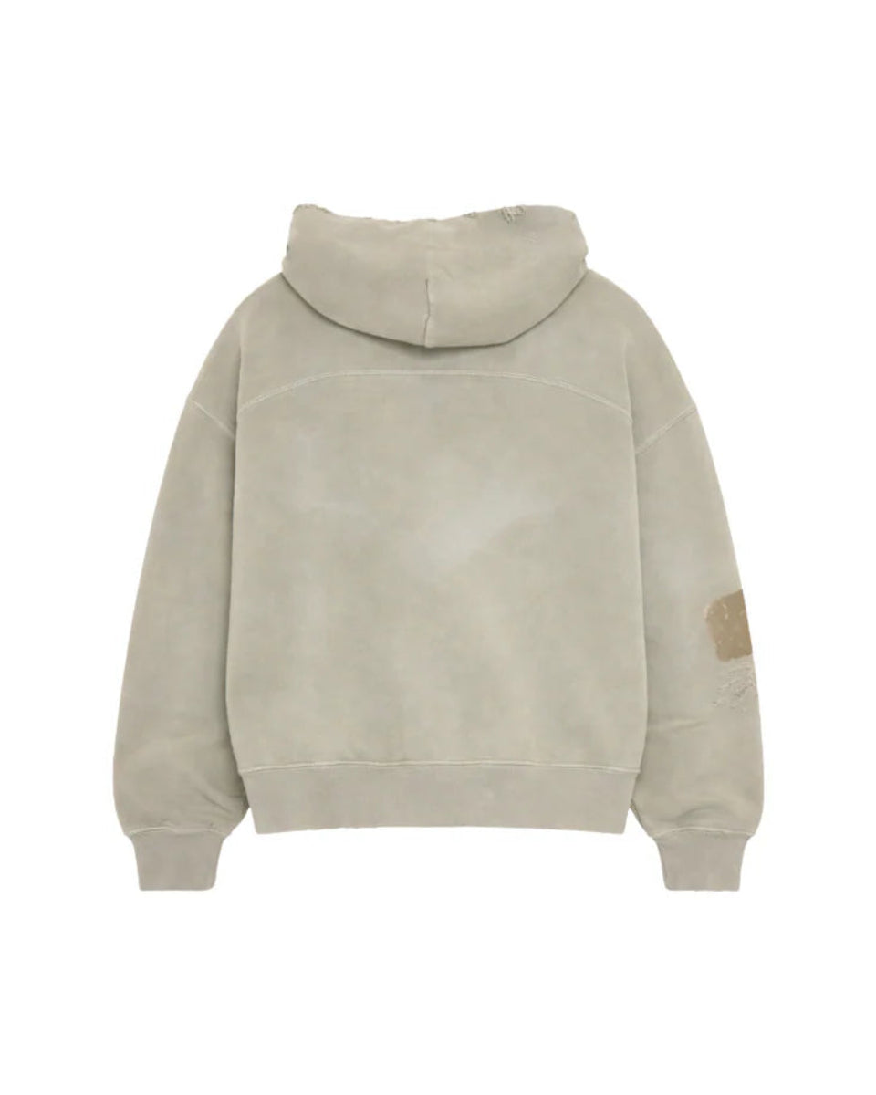 SEKRIT SAINTS STAMP ZIP-UP HOODIE