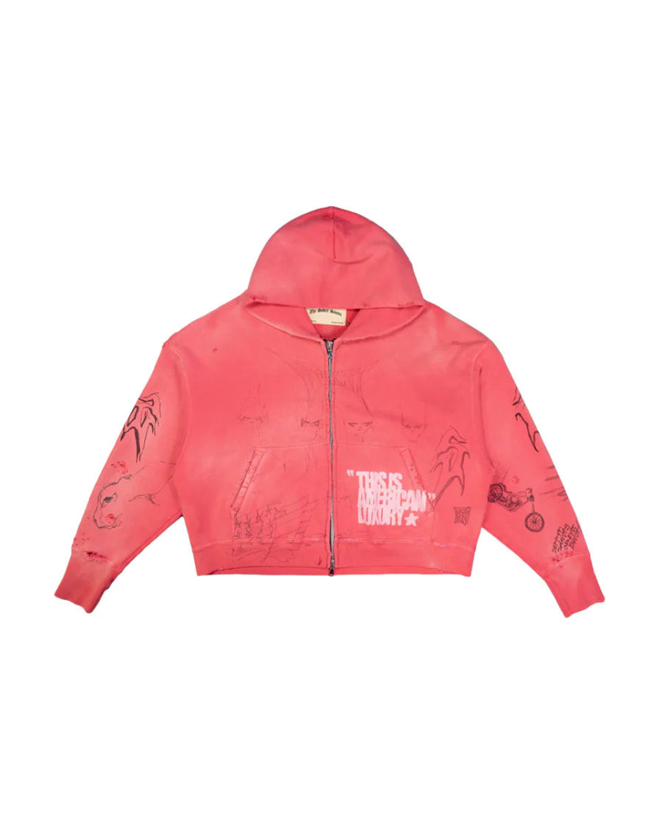 SEKRIT SAINTS TIME CAPSULE ZIP-UP HOODIE