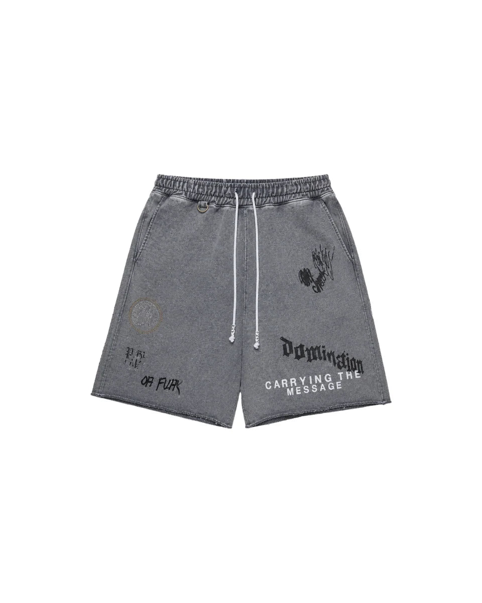 PALY CARRYING THE MESSAGE SWEATSHORTS
