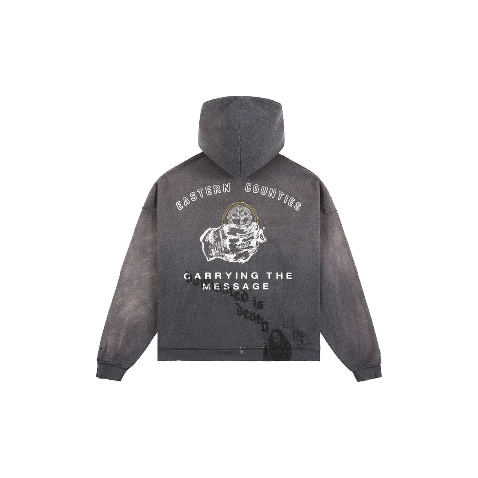 PALY CARRYING THE MESSAGE ZIP HOODIE