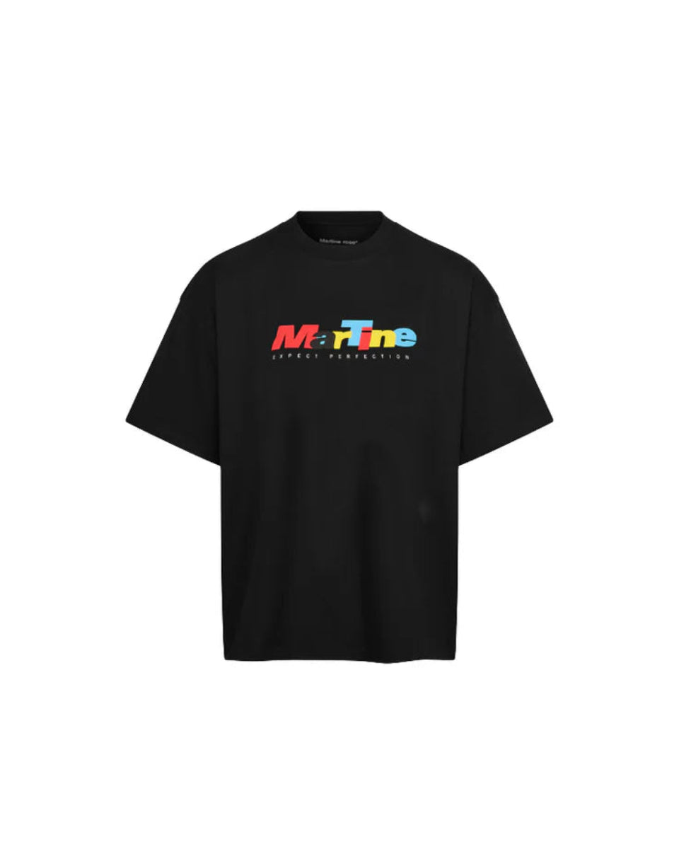 MARTINE ROSE OVERSIZED SHORT SLEEVE TEE BLACK
