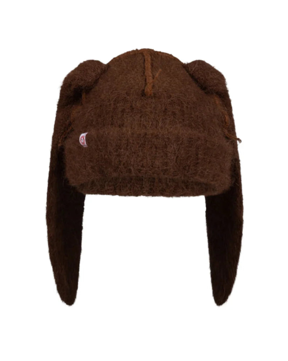 CHARLES JEFFREY LOVERBOY ALPACA CHUNKY RABBIT BEANIE IN BROWN