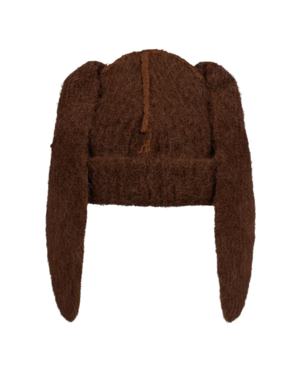 CHARLES JEFFREY LOVERBOY ALPACA CHUNKY RABBIT BEANIE IN BROWN