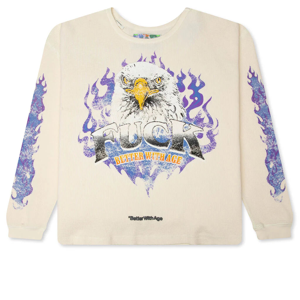 BETTER WITH AGE Vanity Waffle Long Sleeve