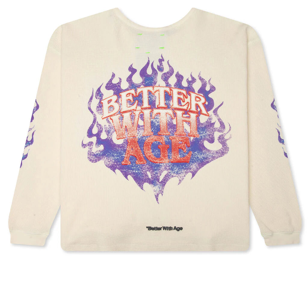 BETTER WITH AGE Vanity Waffle Long Sleeve