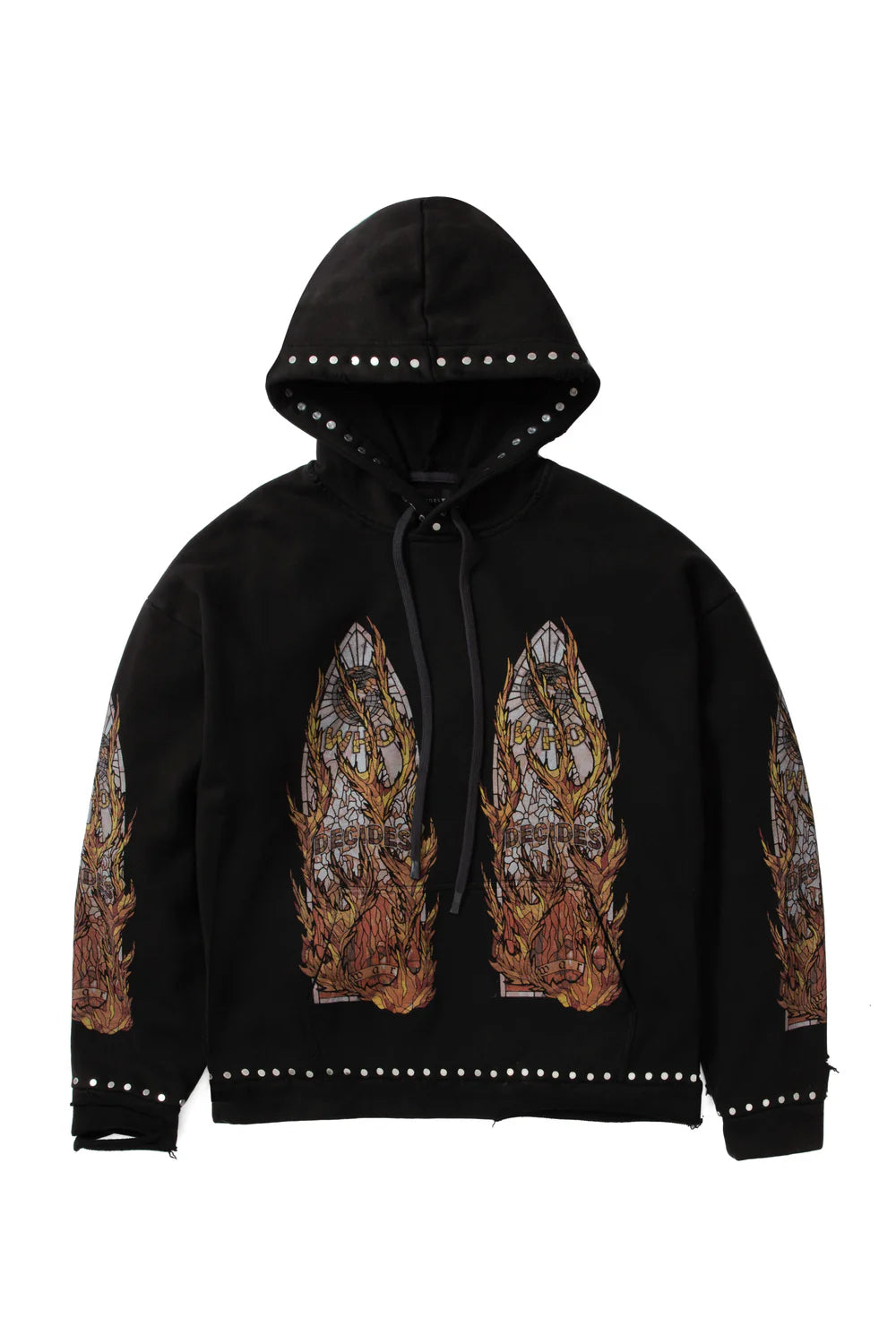 Who Decides War HARDWARE HOODED PULLOVER