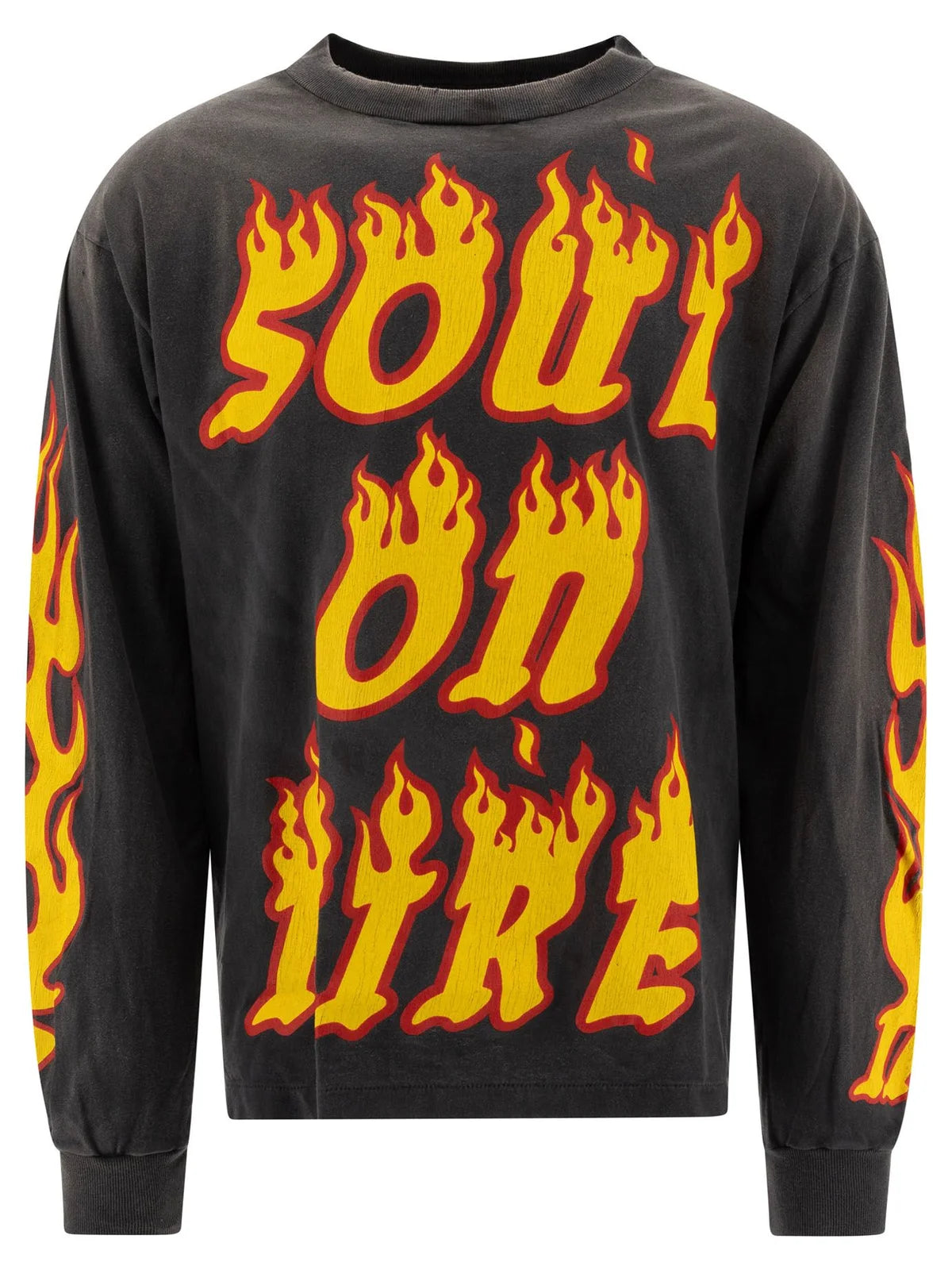SAINT MXXXXXX Soul On Fire Crewneck Sweatshirt