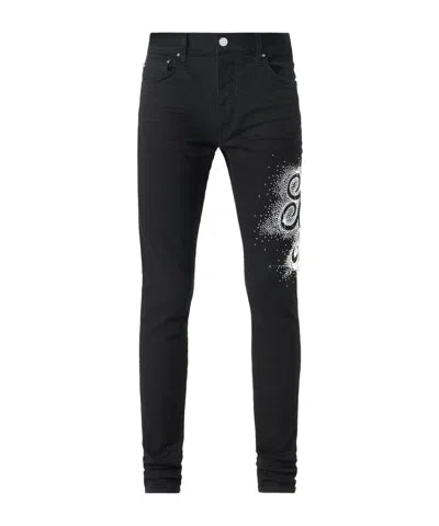 AMIRI MA SWIRL CRYSTAL SKINNY JEAN