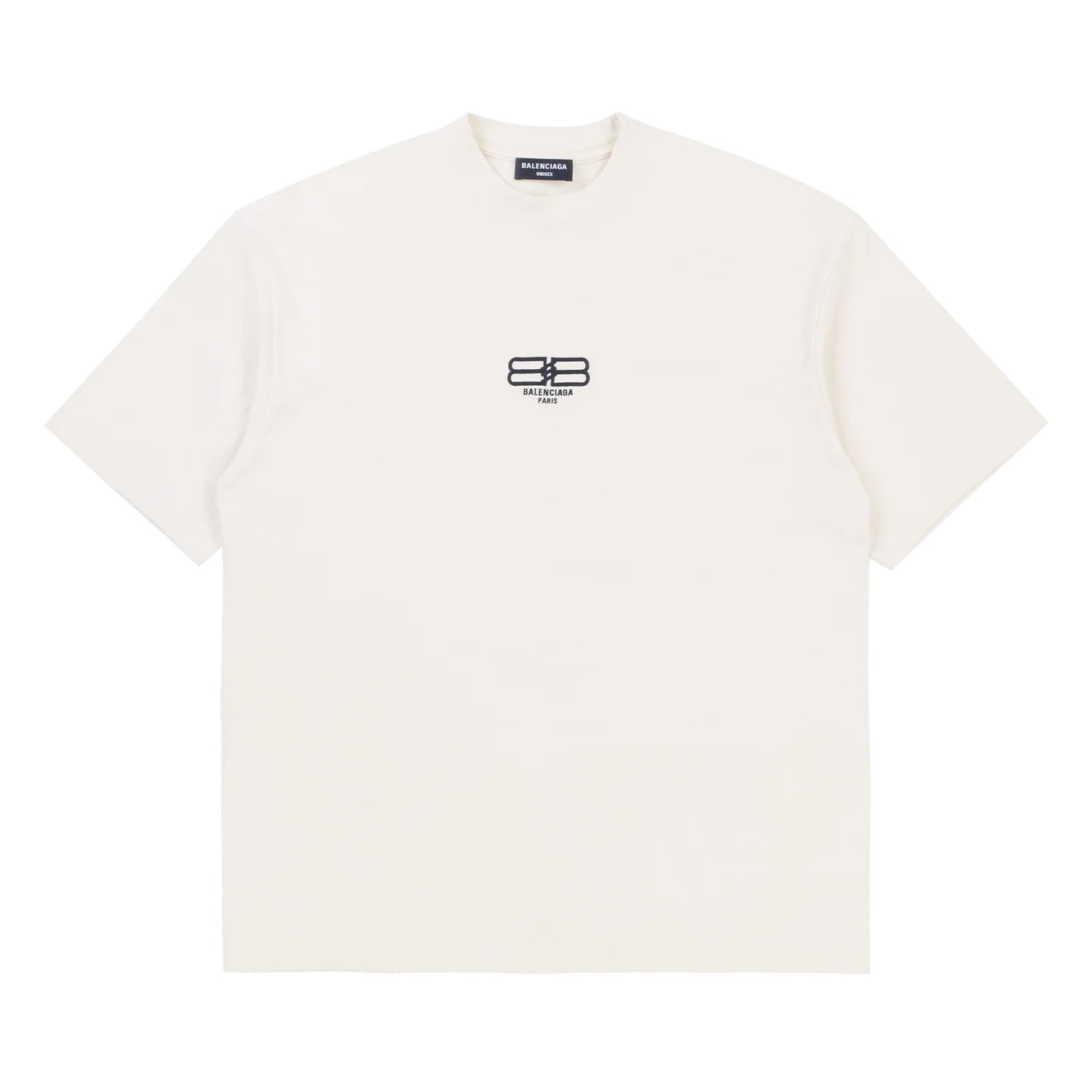 BALENCIAGA| BB Logo Tee Cream