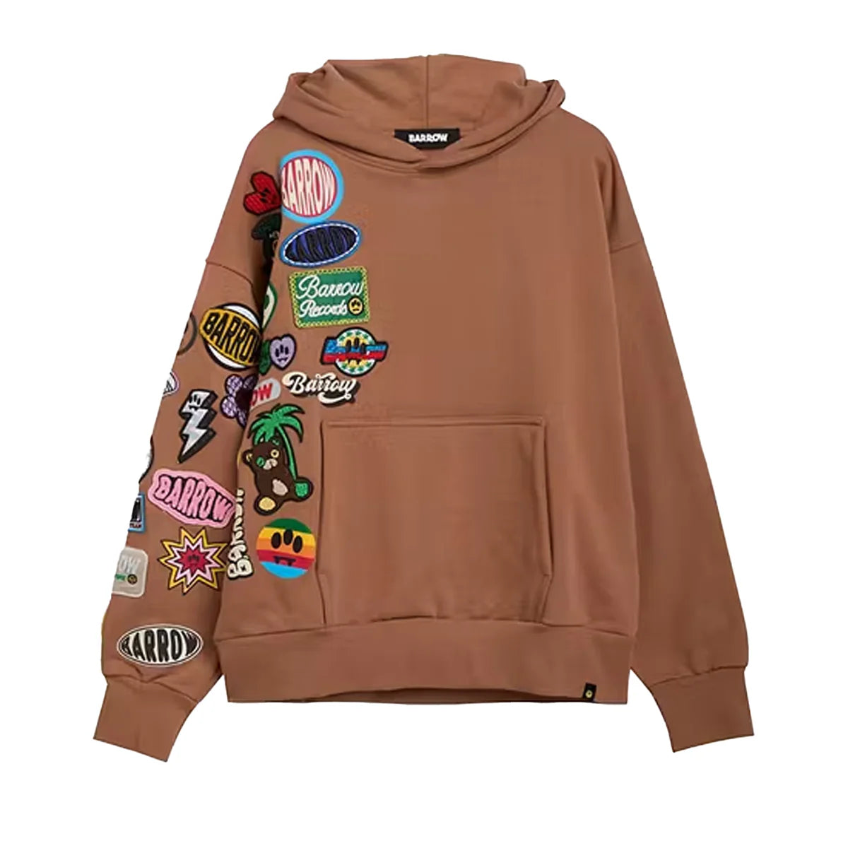 BARROW| BROWN PATCH HOODIE