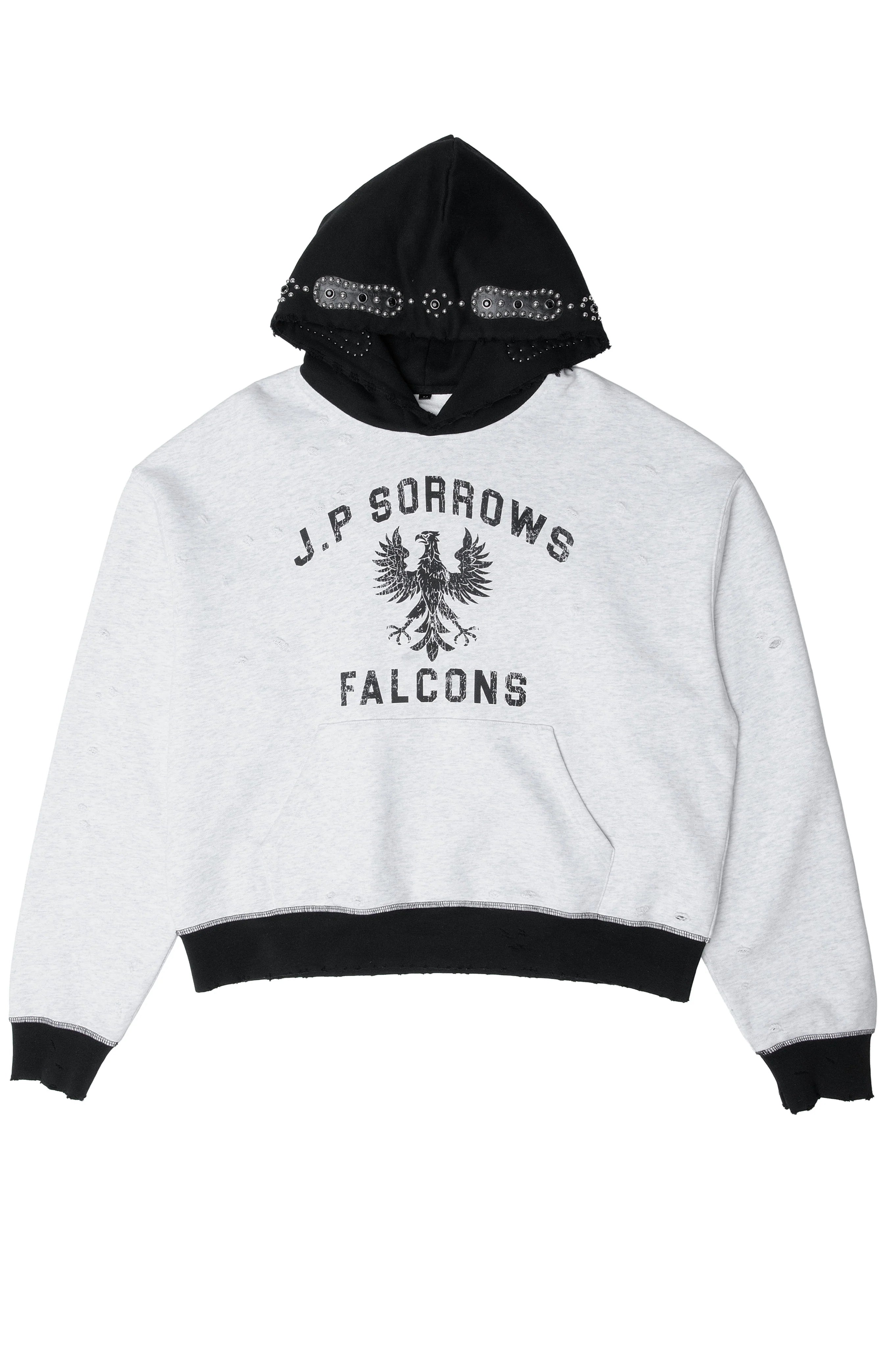JP SORROWS TWO TONE EMBELLISHED HOODIE