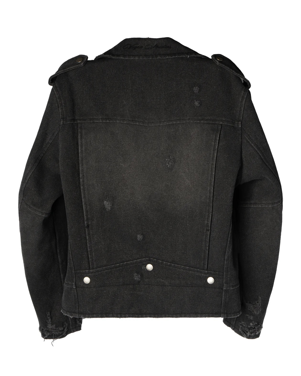 VAGUE CANVAS BIKER JACKET [SUNBEAT]