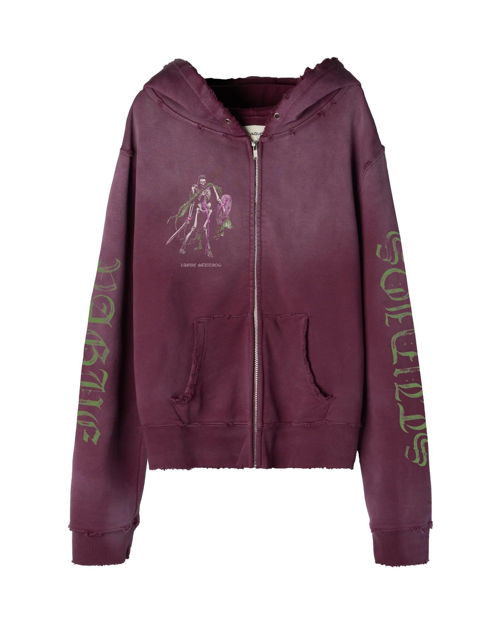 VAGUE BONES ZIP UP [SUNBEAT PLUM]