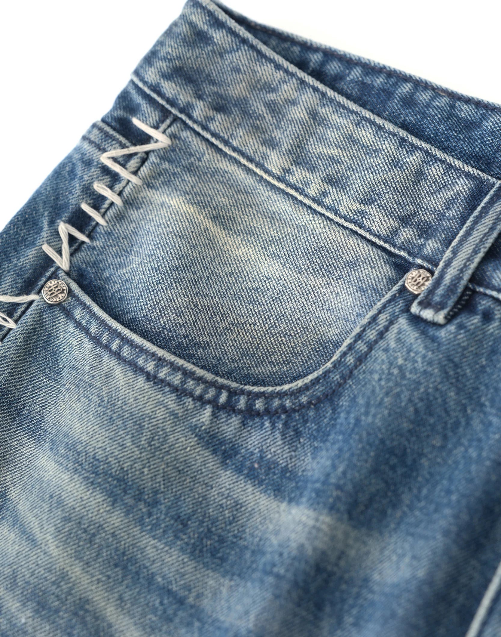 BIRTH OF ROYAL CHILD | Patchwork Fade Denim Pants