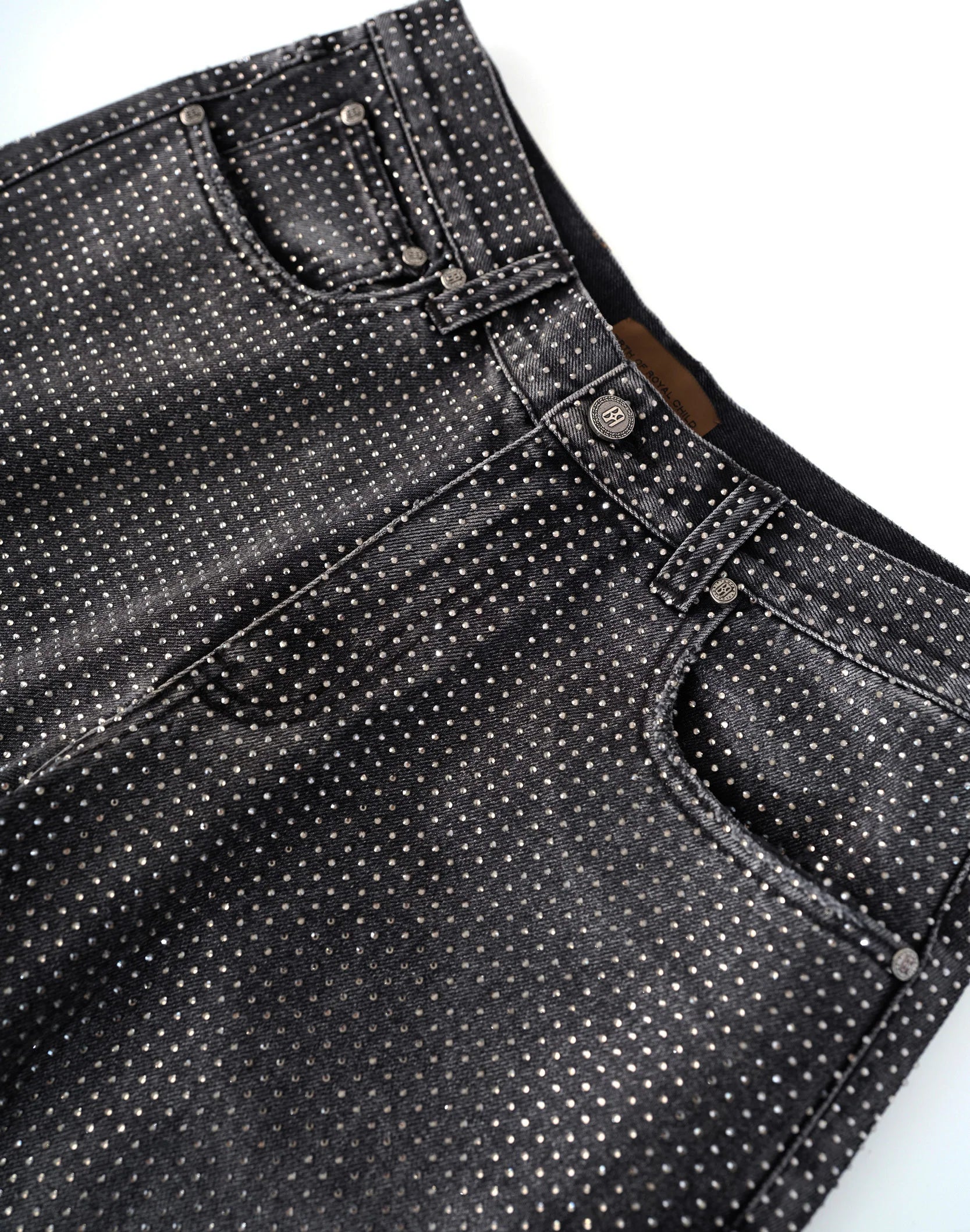 BIRTH OF ROYAL CHILD | 20K Diamond Stellar Denim Pants IN Black