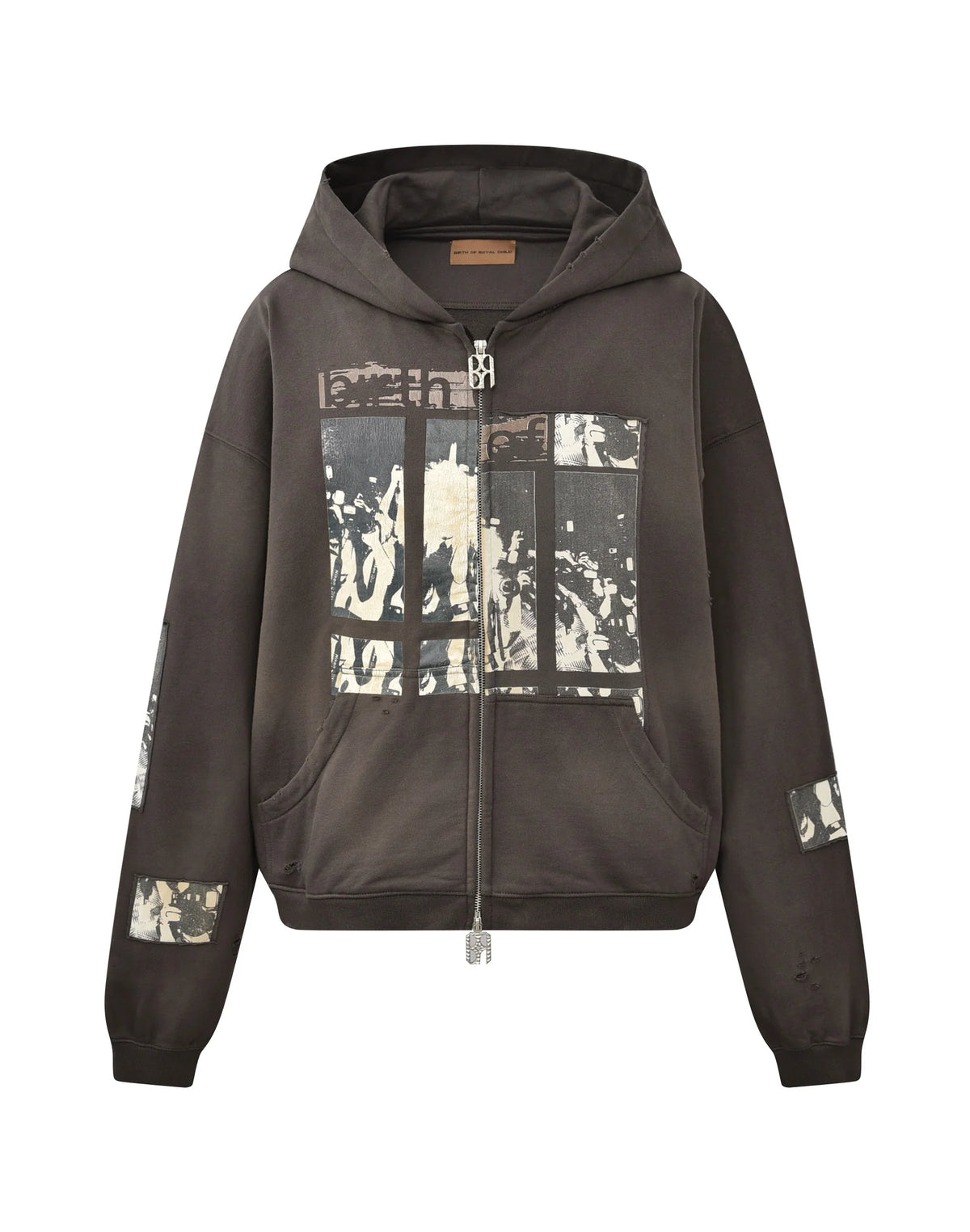 BIRTH OF ROYAL CHILD Flashlight Hoodie in Black