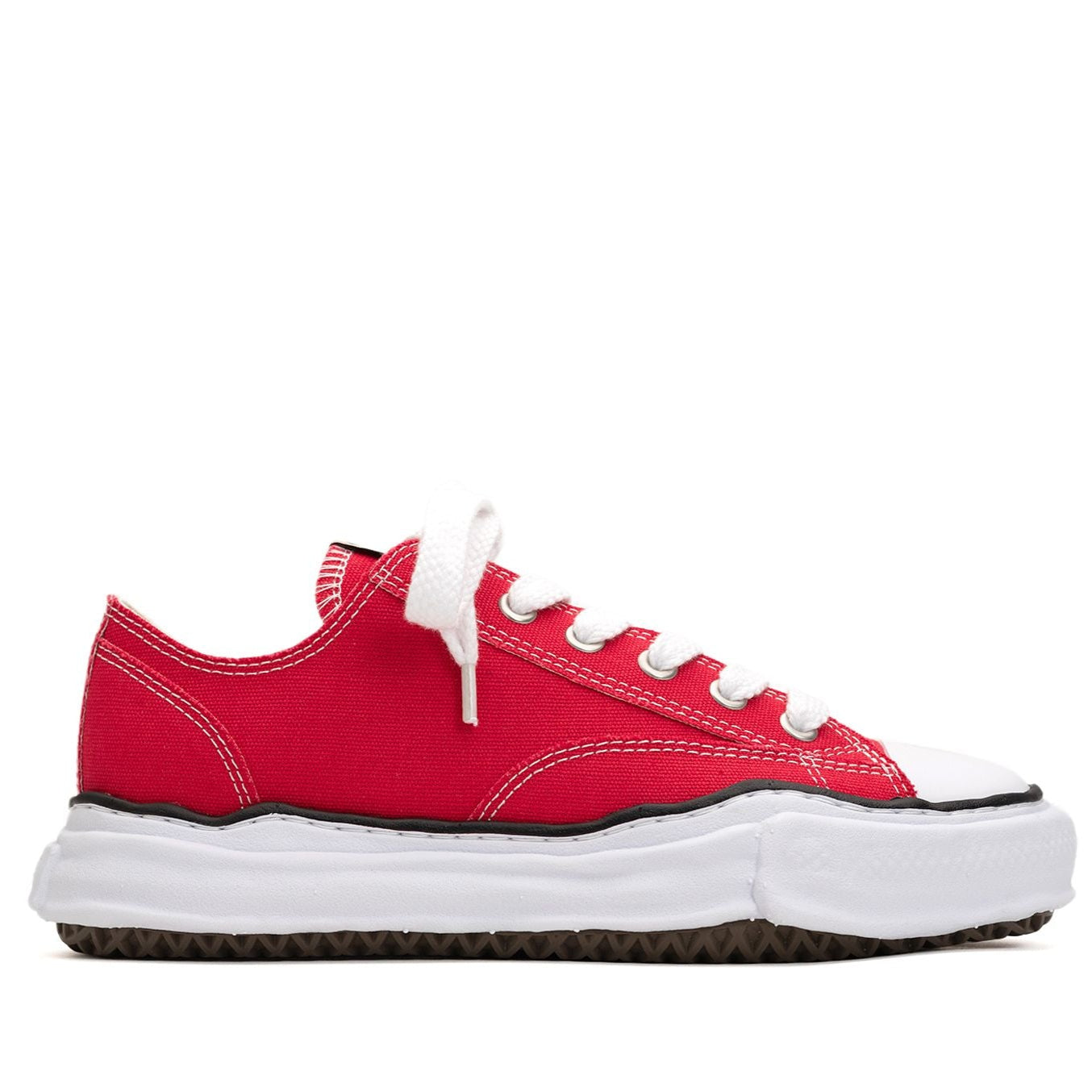 Maison MIHARA YASUHIRO | "PETERSON" OG Sole Canvas Low-top Sneaker RED