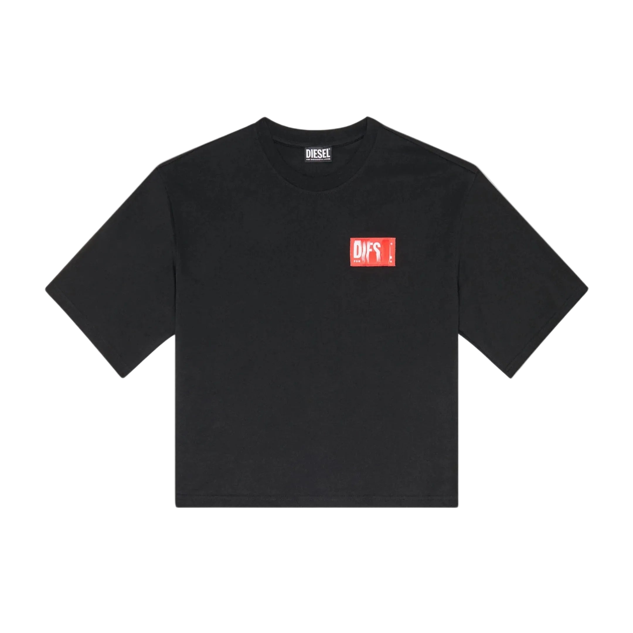Diesel T-Rowylabel T-Shirt Black