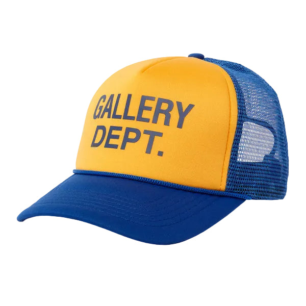 Gallery Dept. GD Logo Trucker 'Yellow/Blue'