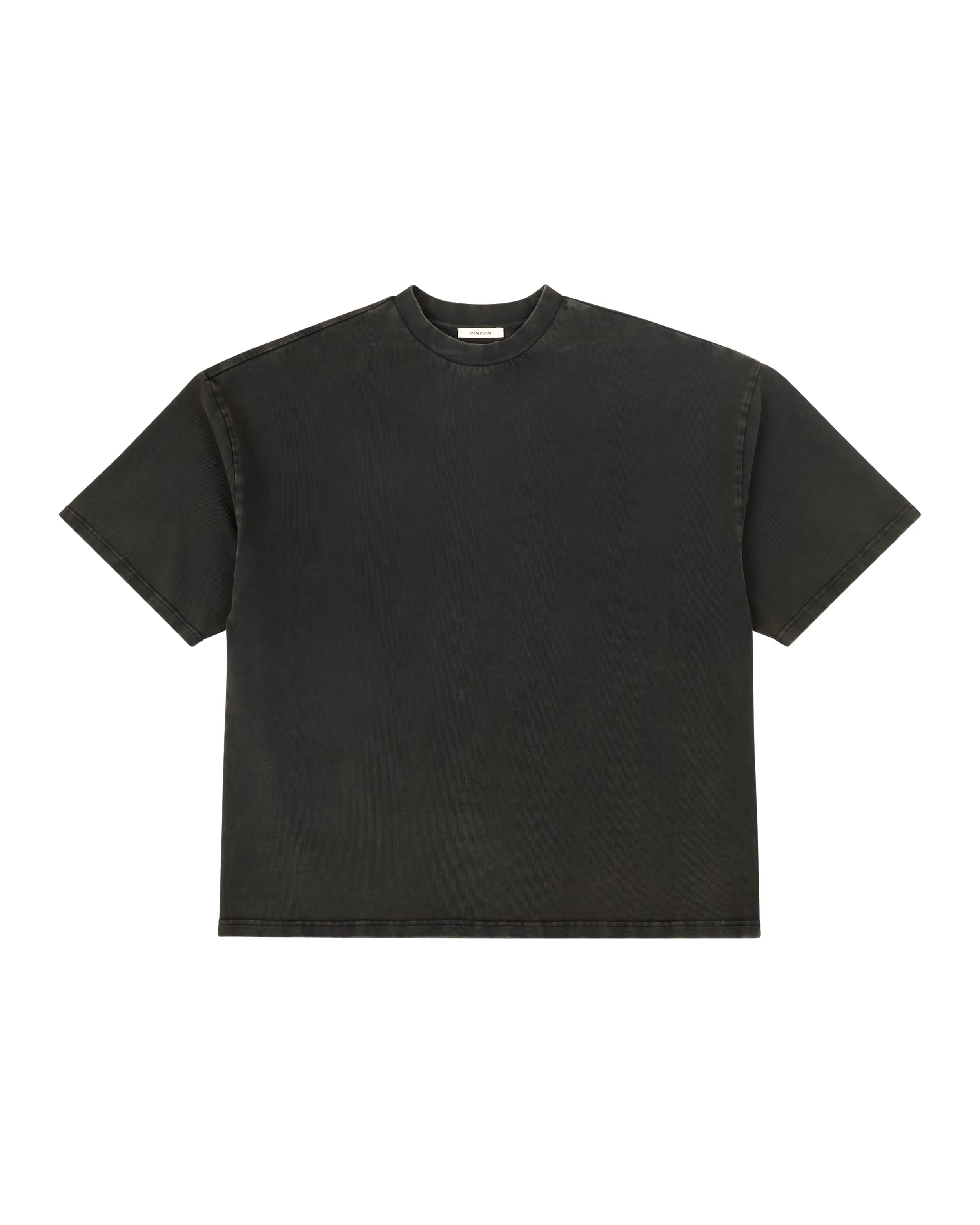 ENTIRE STUDIOS Heavy Boxy Tee Washed Black