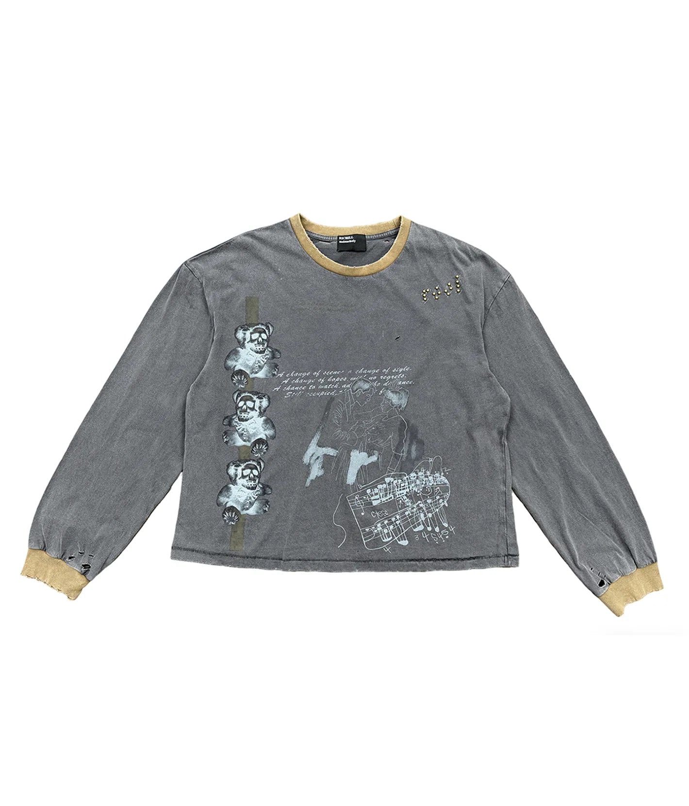 RICHILL Melancholy Studded Graphic L-S Tee