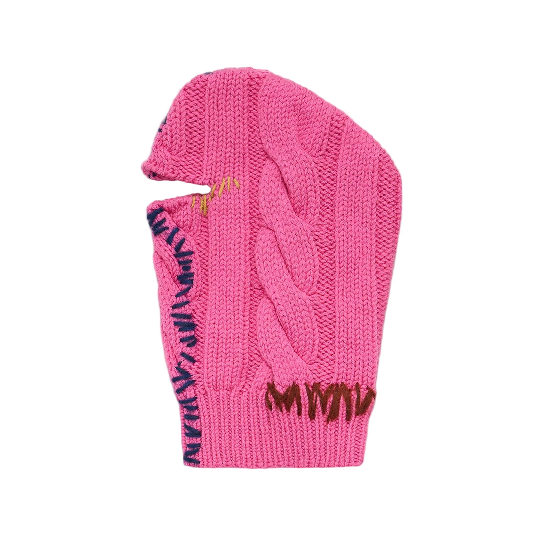 MARNI Tack Stitch Balaclava Fuchsia Fluo
