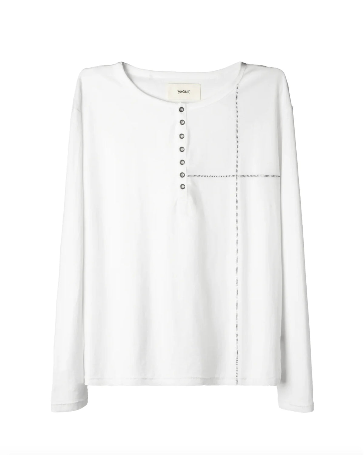 Vague CROSS STITCH HENLEY White